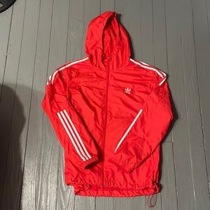 Large Red Adidas Full Zip